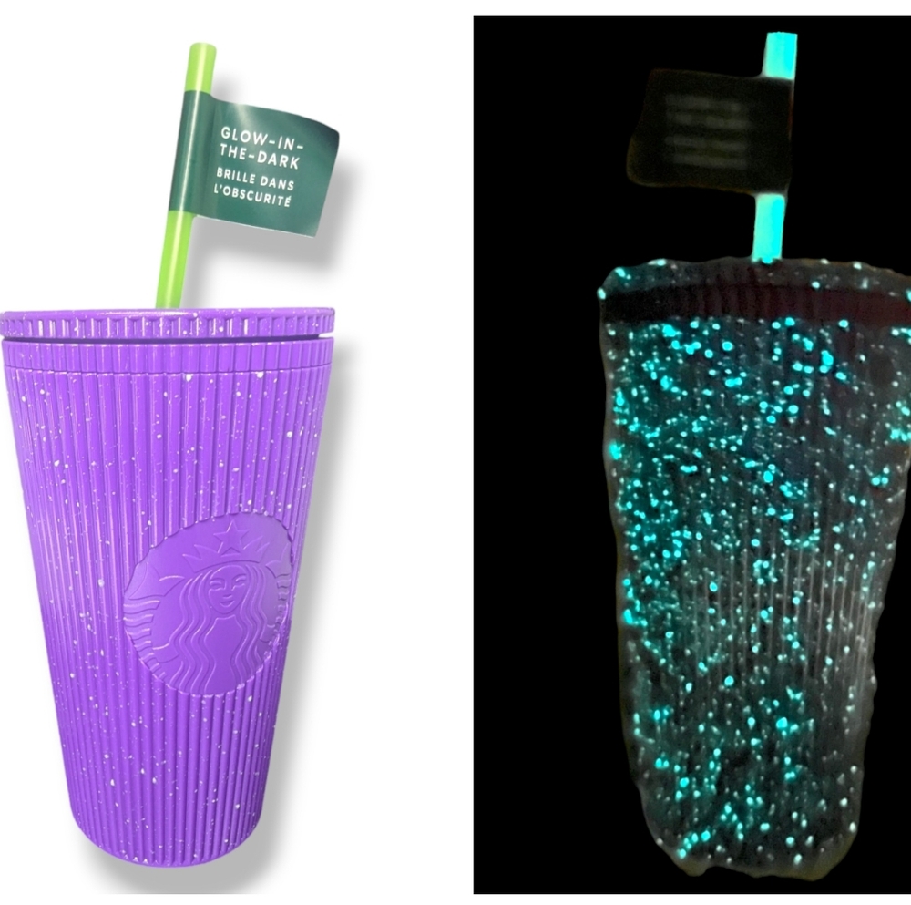NEW 2024 Starbucks Glow in the Dark Cold Cup Tumbler